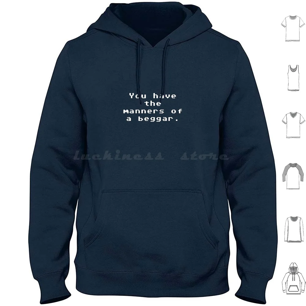 You Have The Manners Of A Beggar Hoodie cotton Long Sleeve You Have Manners Beggar Pirate Threepwood Secret Monkey