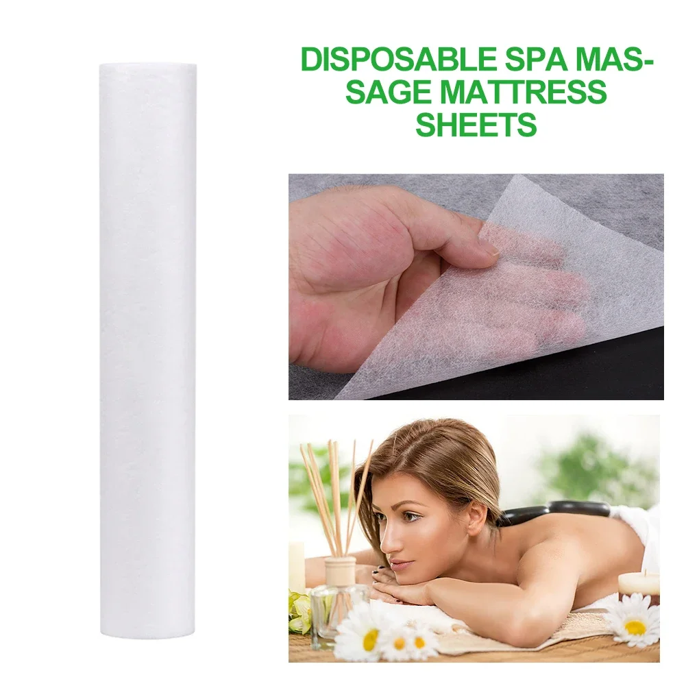 Disposable Non-Woven Headrest Paper Roll Table Cover Spa Massage Mattress Sheets Tattoo Supply Salon Massage Bed Sheets 1 Roll