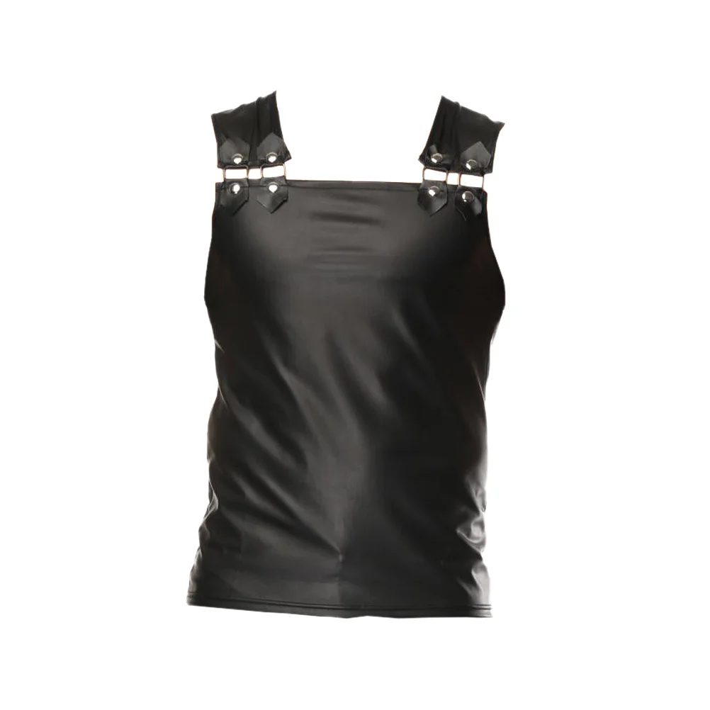 Costume de scène de Club pour hommes, chemise d'imitation, taille Xl, noir, Design slim, façonnage du corps, tenue de spectacle