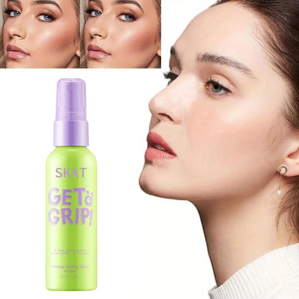 60Ml Make-Up Spray Face Primer Foundation Base Fixer Fix Duurzame Waterdichte Foundation Langdurige Make-Up Hydraat Spray