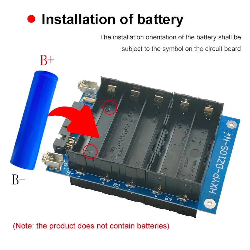 36V 10S Power Wall 18650 Battery Pack 10S BMS Li-ion Lithium 18650 Battery Holder BMS PCB DIY Ebike Battery 10S Battery Box