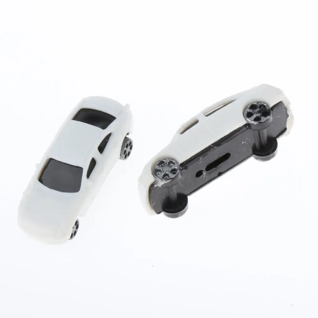 مقياس 1:200 نموذج سيارة أبيض طاولة رملية تخطيط الشارع منظر طبيعي صغير ، نموذج بناء صغير لبيت الدمى ملحقات ألعاب السيارات