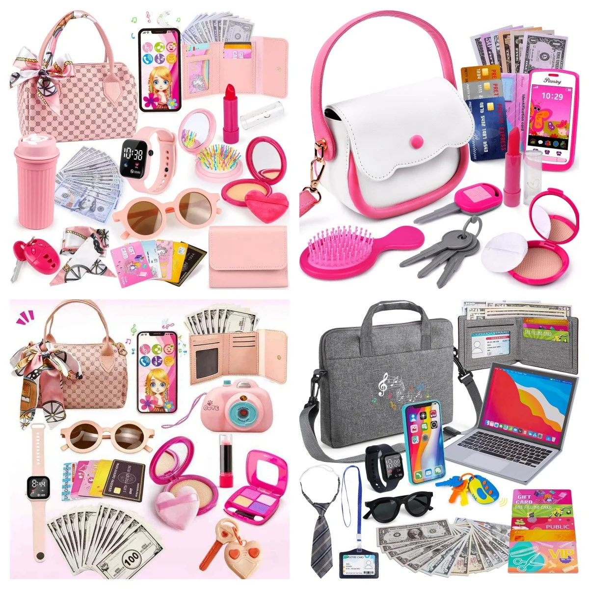 New Children's Playhouse Handbag Toys, Watches, Wallets, Makeup Bags, Children's Puzzle Toys, Girls' Corner Birthday Gifts