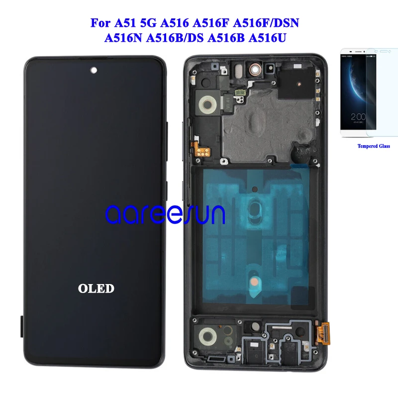 OLED LCD Screen For Samsung A51 5G  LCD For Samsung A516 A516F LCD Screen Touch Digitizer Assembly