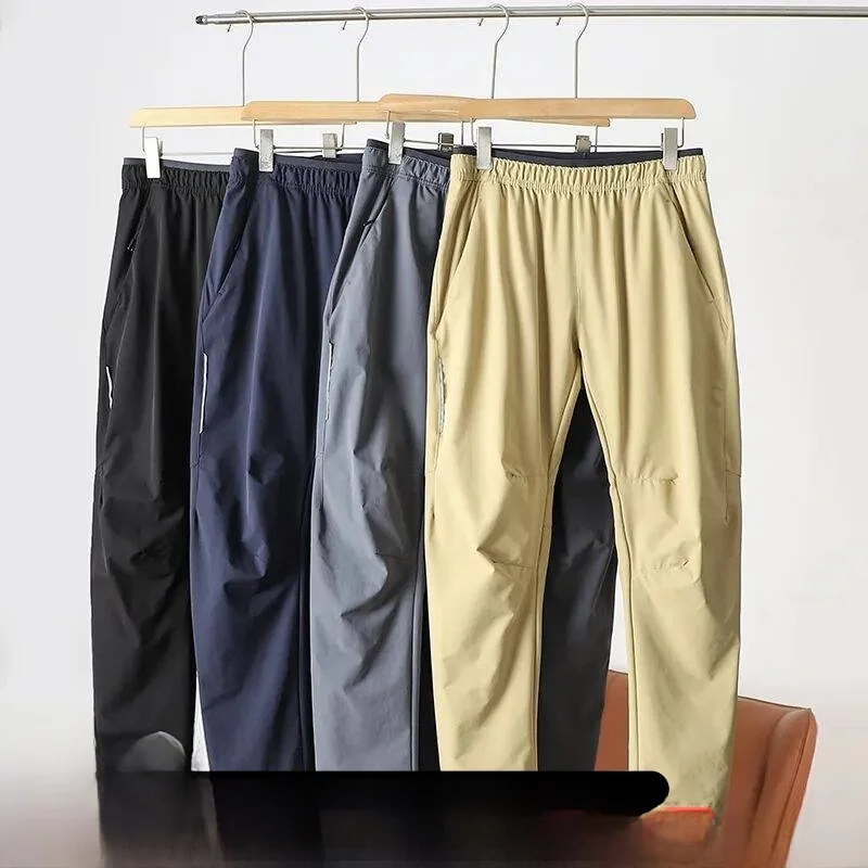 

Уличные мужские повседневные брюки Qui Dry, дышащие, мягкие, с 3D анти-шаровым дизайном, весенне-осенние прямые брюки