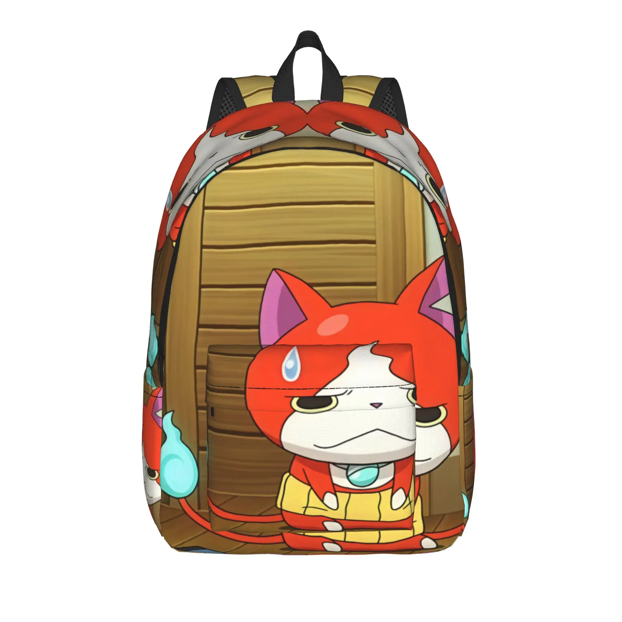 Yokai Watchs  Backpack  Men Polyester Hiking Backpacks Soft Leisure High School Bags Rucksack