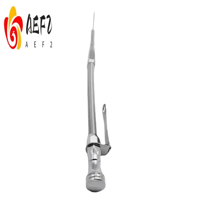 

AEF2-жильный щуп для измерения уровня моторного масла автомобиля, щуп для измерения уровня масла из нержавеющей стали для маленьких блочных двигателей Chevy 283 305 350 400 1980 позже