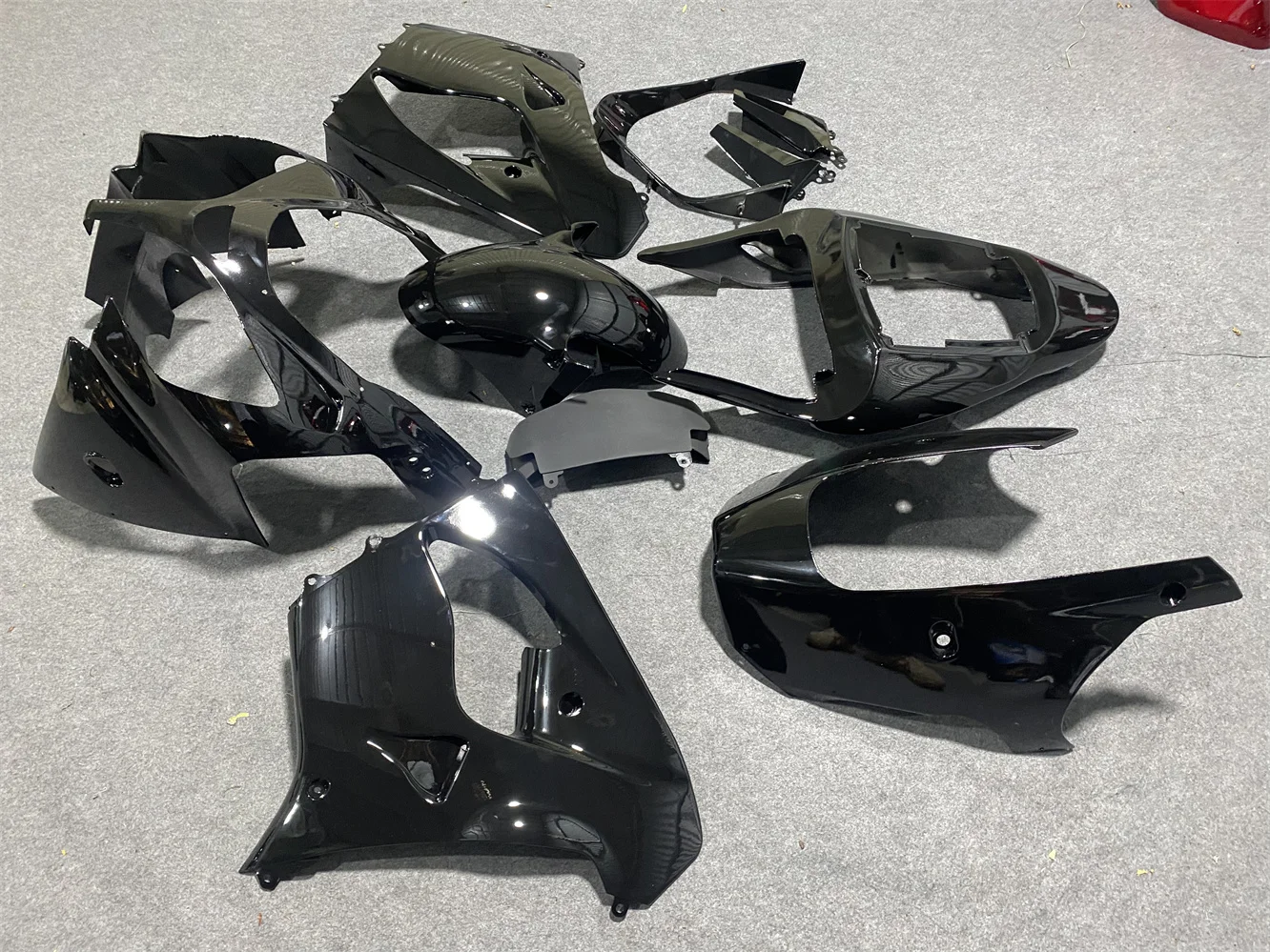 Motorcycle Fairing kit for ZX-9R 00 01 02 03 Year ZZR900-9R 2000 2001 2002 2003 Fairing Black motorcycle housing