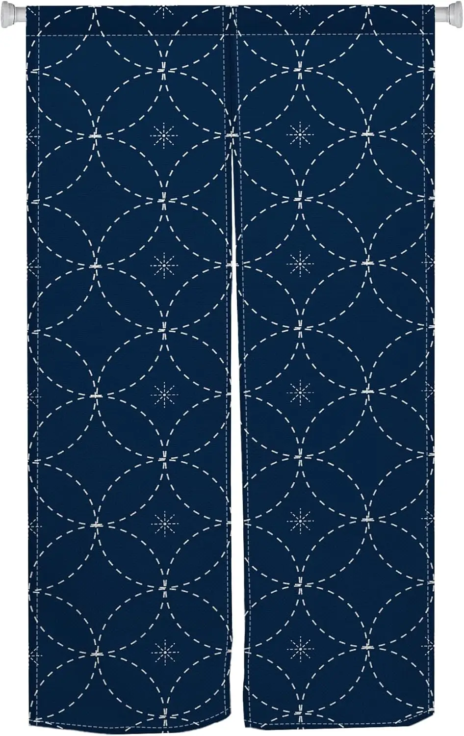 Japanese Doorway Curtain Noren Blue Star Point Artistic Painting Japanese Long Style Curtains Door Tapestry for Wall Hanging