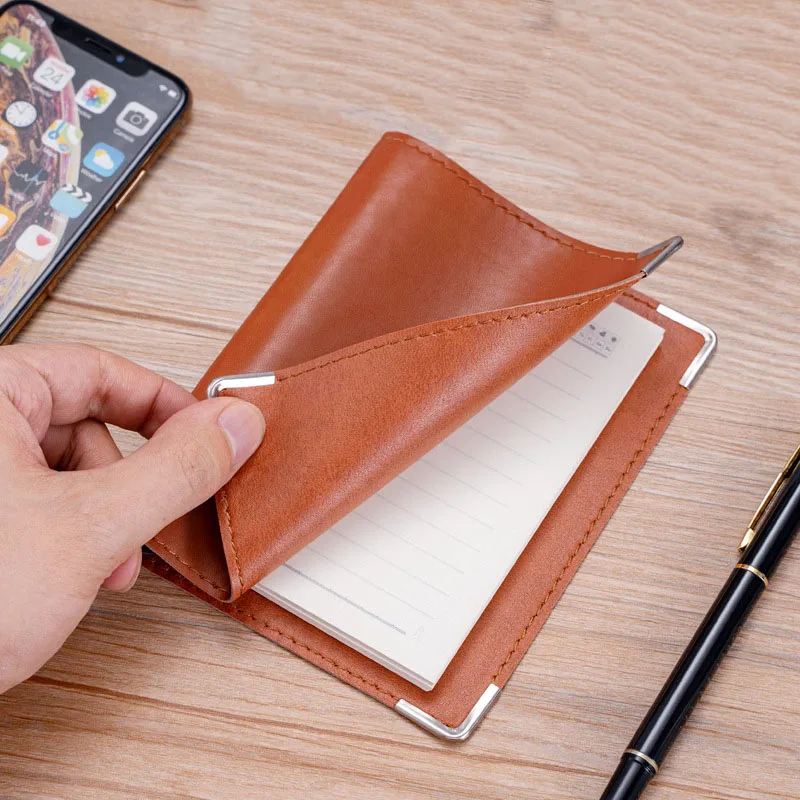 A7 Planner PU Business Leather Loose-leaf Notebook Set Pocket Book Portable Mini Notebooks and Journals Travelers Notebook