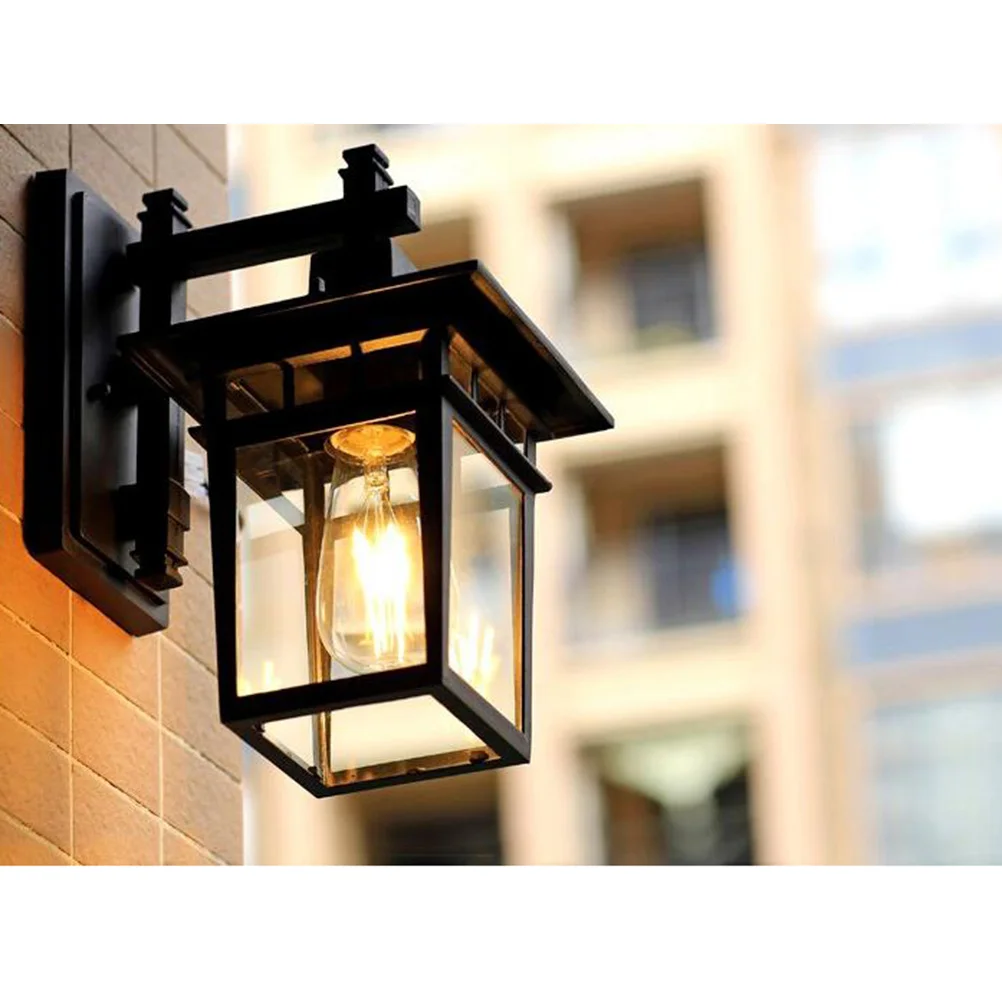 

Vintage LED Wall Lamp Black Waterproof Garden Light Outdoor Decorative Balcony Corridor Landscape Lamp Anti-Rust