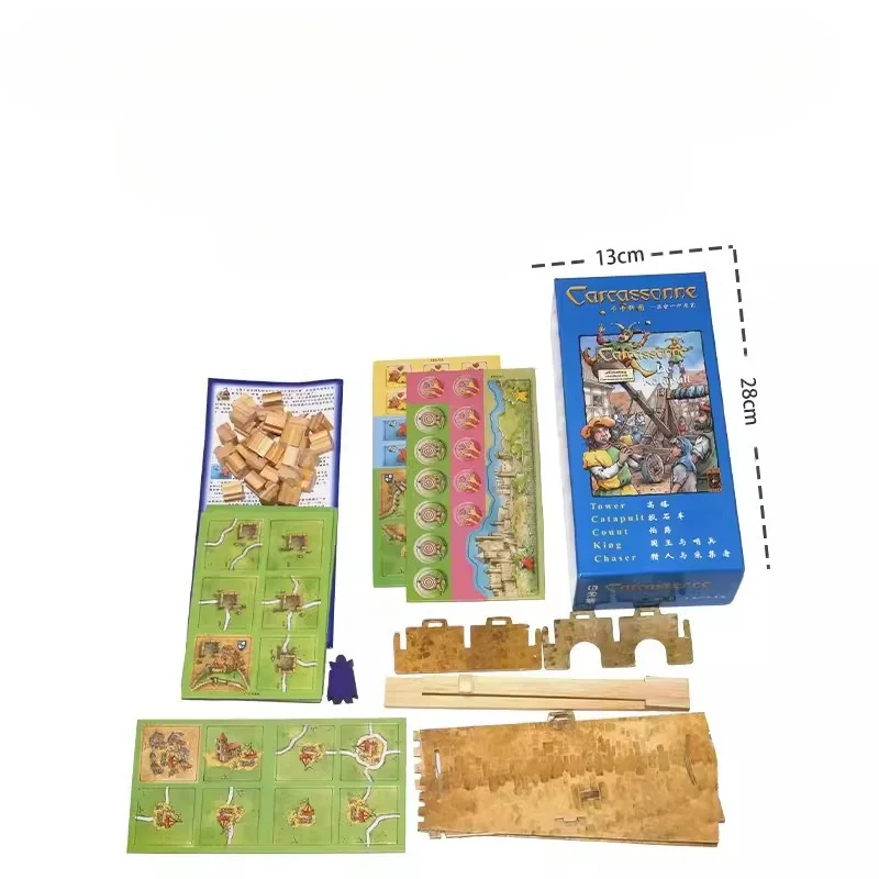 Classic Carcassonne Board Game With Expansion 2-5 Players For Family/Party Entertainment Funny Table game