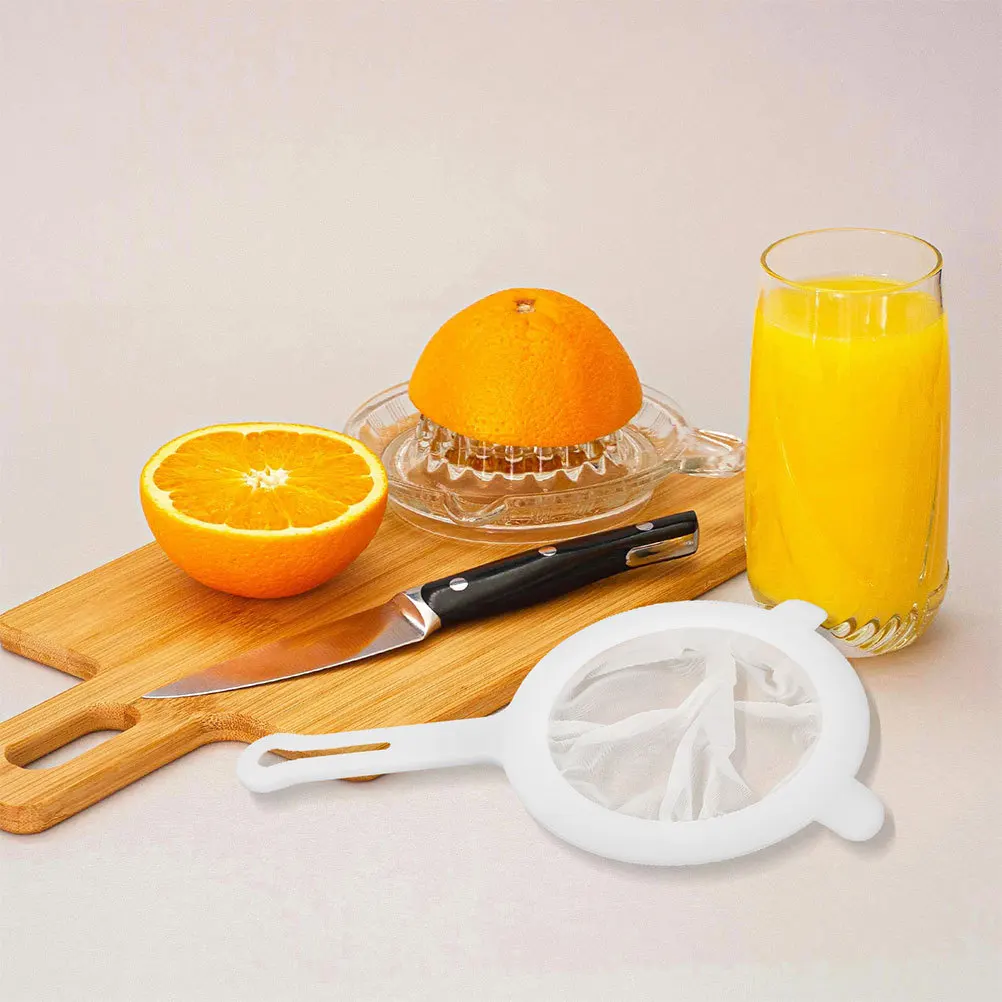 

2Pcs Fine Mesh Strainer Set for Kitchen Honey Soy Milk Juice Filtering Reusable Strainer with Handle for Tea Coffee Mead