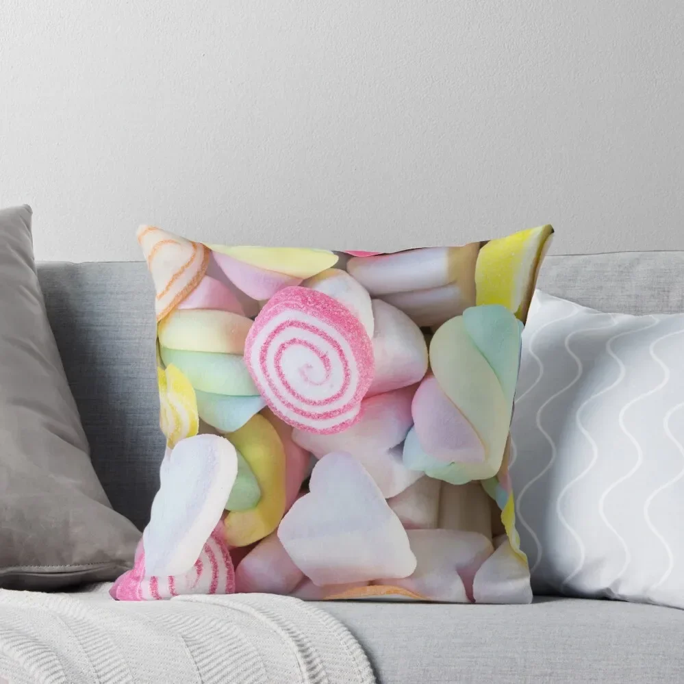 

Pastel Rainbow Candy Throw Pillow Cushion Cover For Sofa Pillows Aesthetic Pillowcases For Pillows pillow