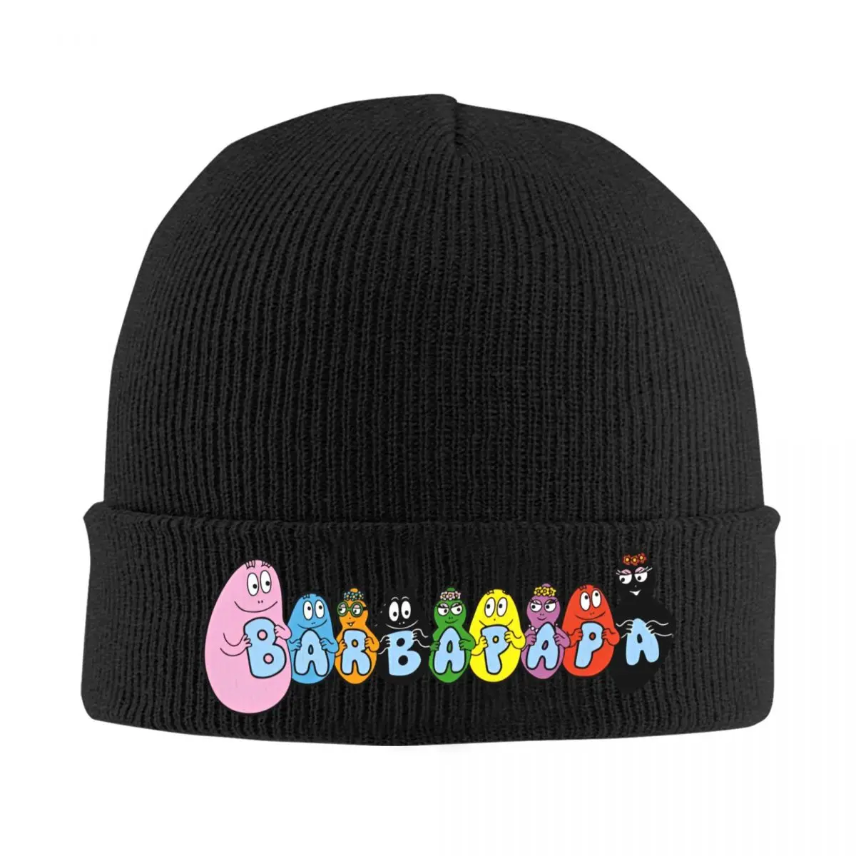 Barbapapa Cartoon Animation Bonnet Hats Kawaii Anime Beanie Hats Knitted Hat Autumn Vintage Unisex Adult Kpop Warm Soft Caps