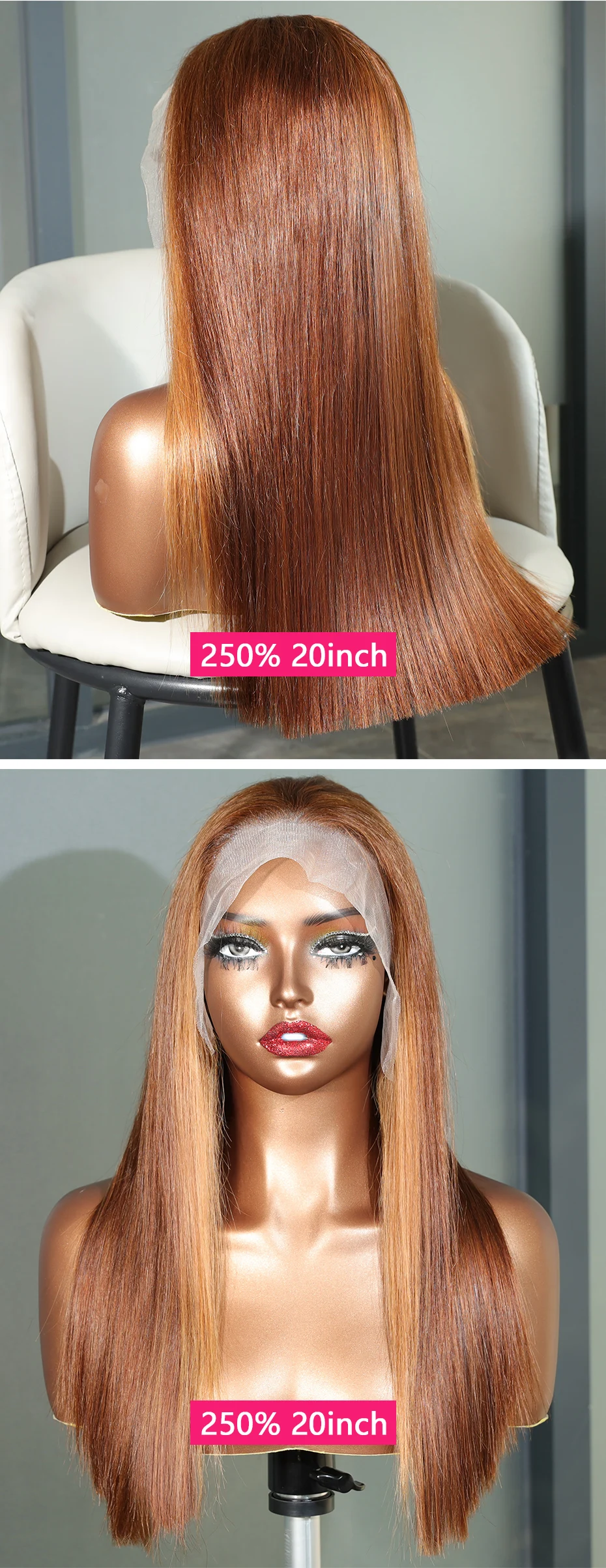 15A 13x4 Rohes Vietnamesisches Super Double Drawn Bone Straight Perücke Aschblonde Echthaarperücke 300 250% Dichte Gefärbte Lace Frontal Perücke – Detail 3