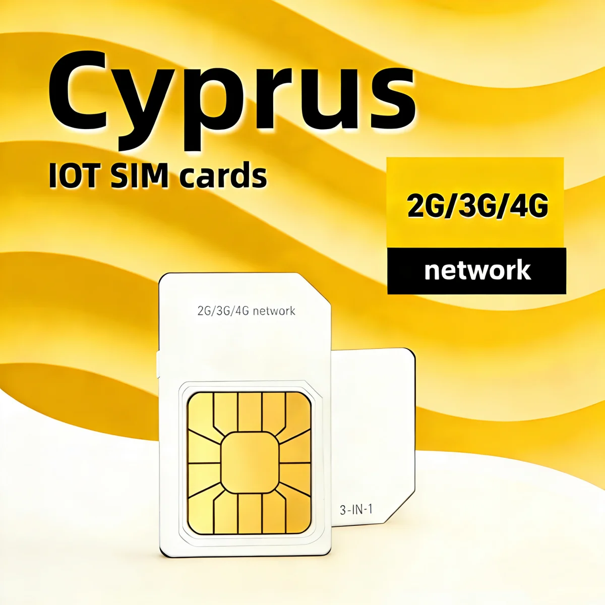4G SIM Card M2M 1G Data Cyprus Compatible with Pet Trackers, WIFI Routers Only for Use in Euro