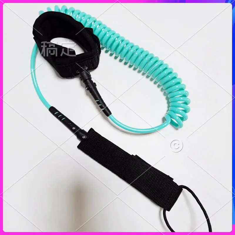 

AUU-10FT Surf Coiled Leash Surfboard Spring Rope Surfing Foot Rope Surfboard Leash Surfboard Pulp Board Accessories