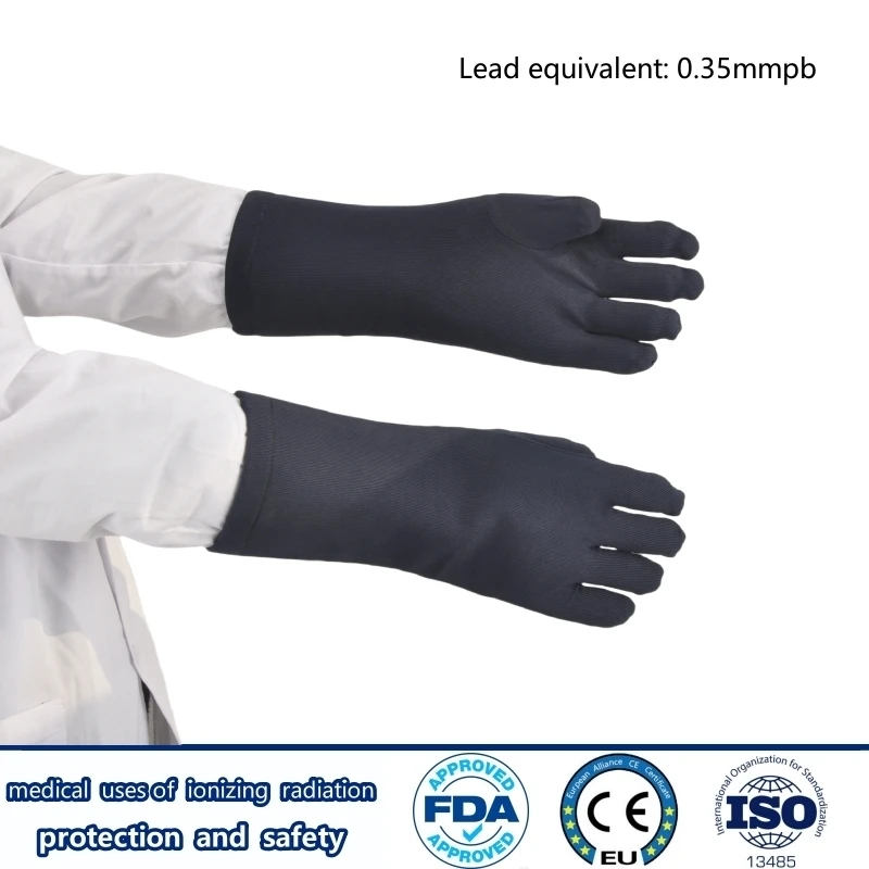 Direct selling x-ray radiation protective 0.35mmpb lead gloves nuclear power plants radiological protection lead gloves