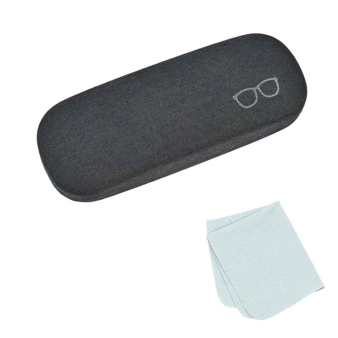 1 PC Hard Shell Eyeglasses Case Protector Linen Fabrics Large Glasses Case Concise