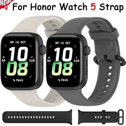 Silicone Strap for Honor Watch 5 Smart watch Watchband Replaceable Bracelet Belt for Honor Watch 5 Sport Wristband Accessories