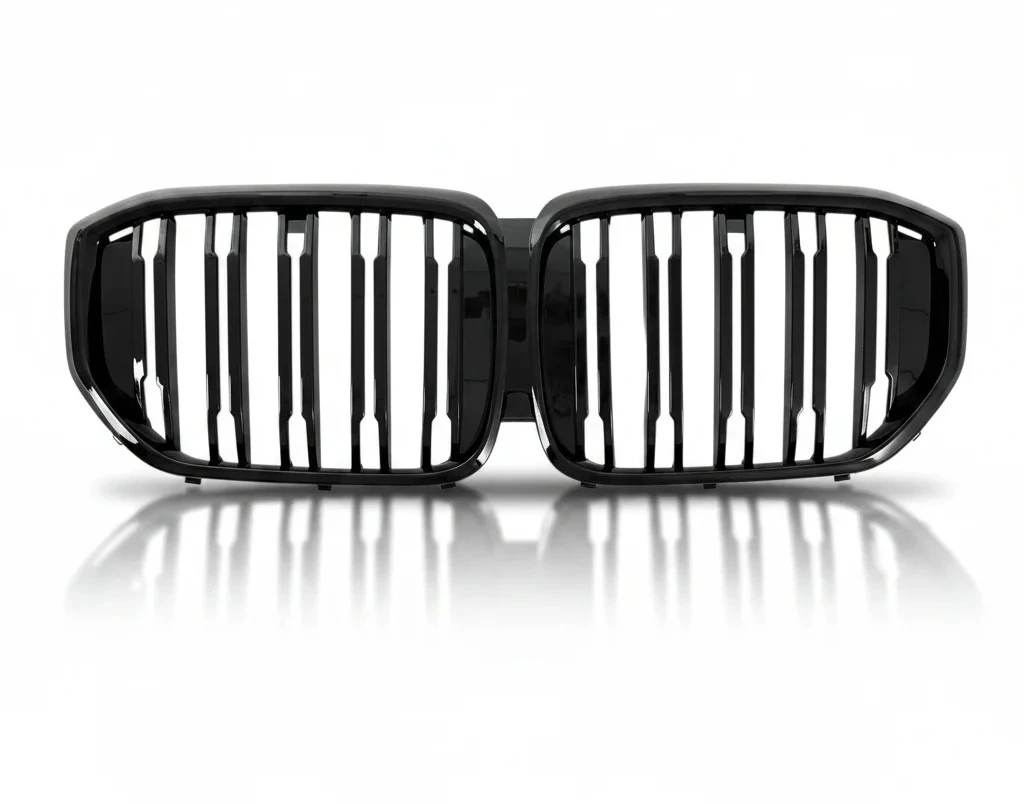 Dual Line Bright Black Kidney ABS New Front Bumper Grill for G18 LCI 2023 2024 2025