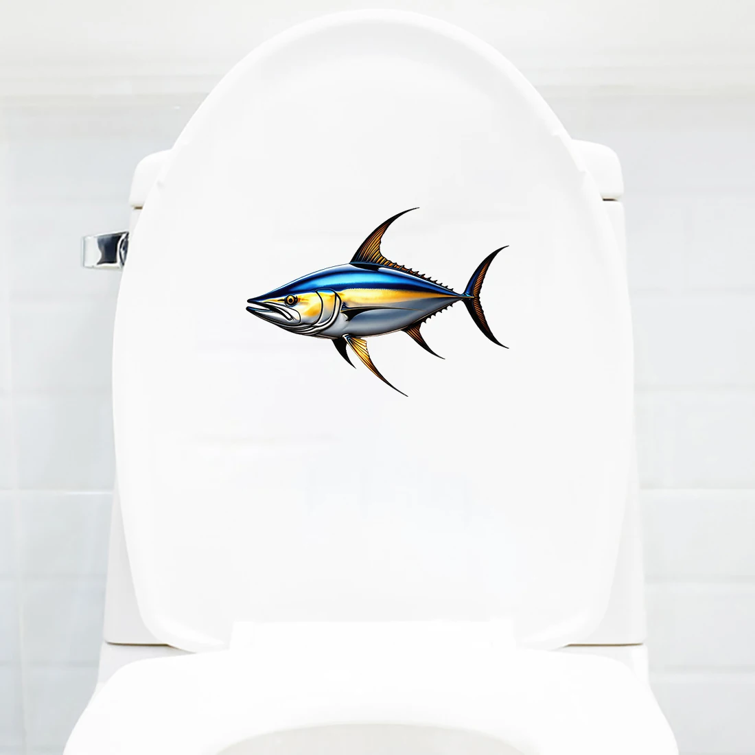 ثلاثة راتلز CC135 التونة الكرتون الجدار ملصق للديكور المنزل الصيد والعتاد ملصق جسم السيارة #2