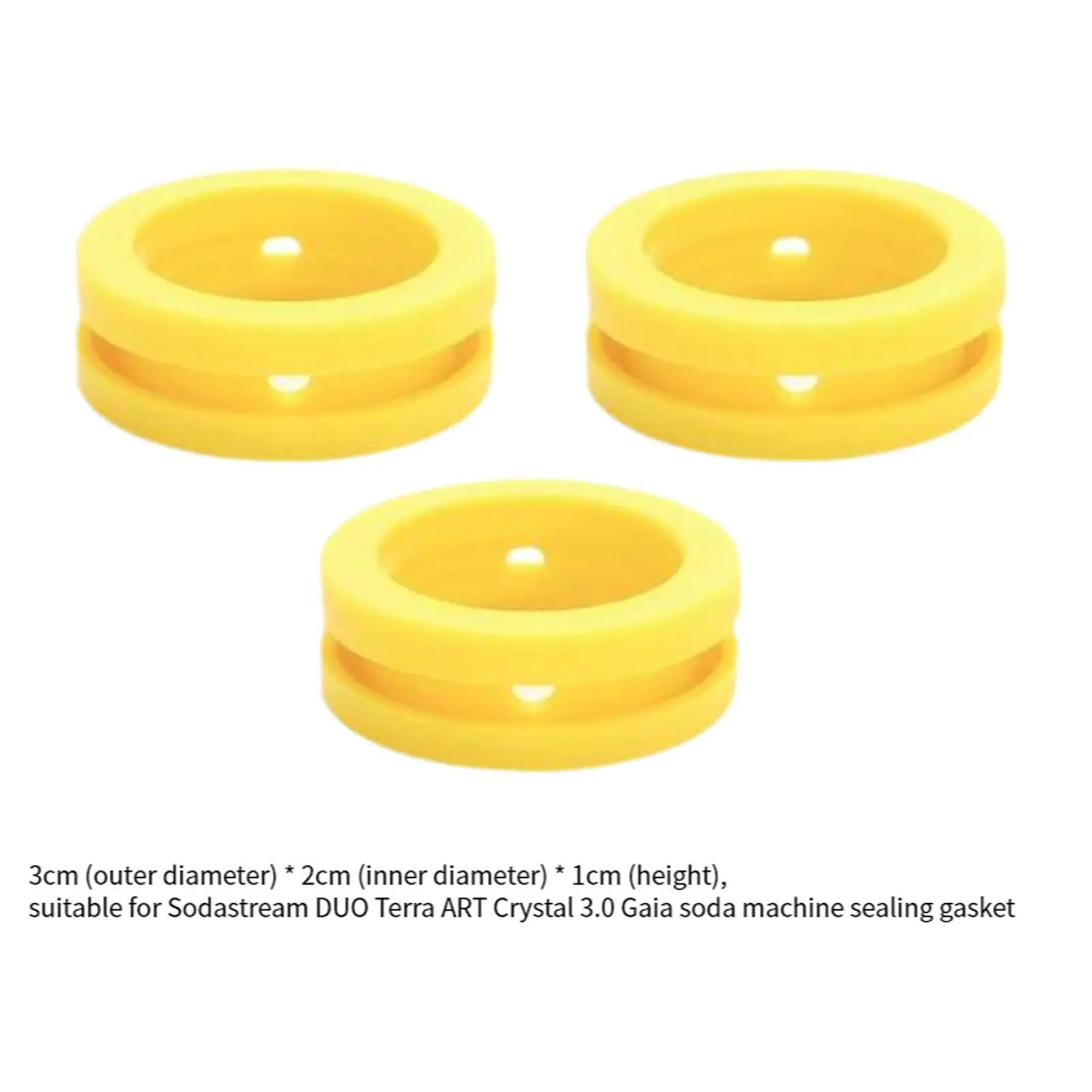 Silicone Juntas De Vedação Para Máquina De Refrigerante, CO2 Cilindro, Anéis, Substituição, 3x