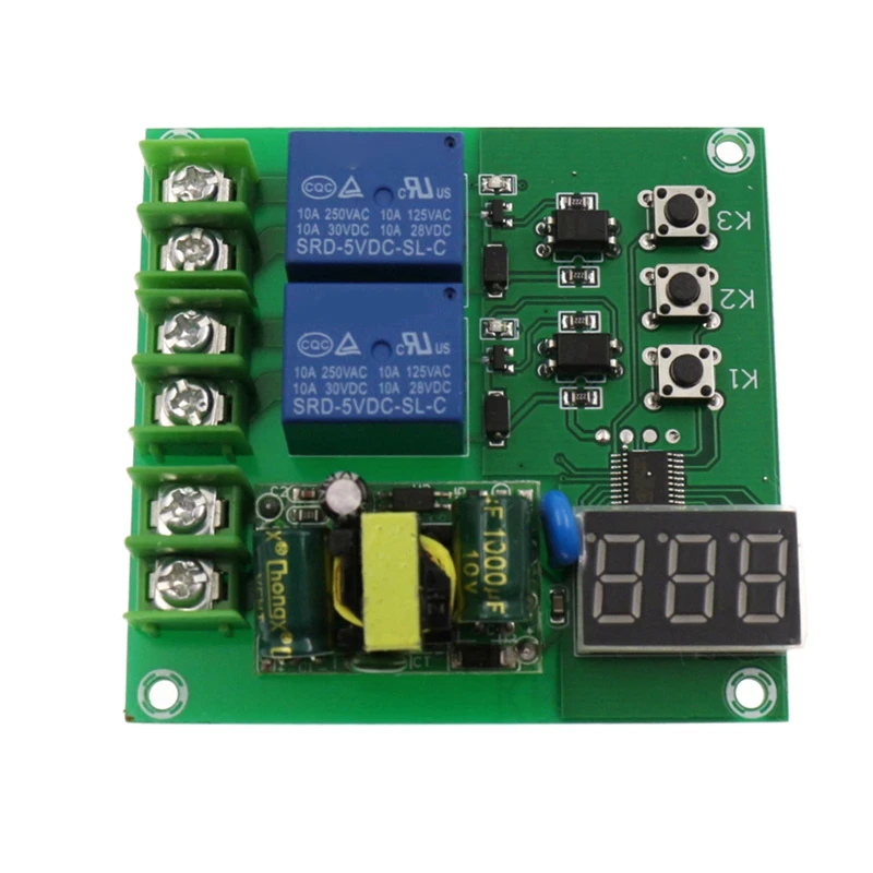 

220V Dual Way Relay Control Board Delay Switch Module Delay Relay Two Outputs