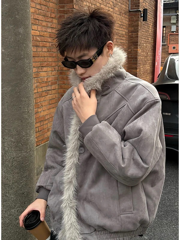 سترات باركاس عصرية للرجال لشتاء 2025 سترات باركاس سميكة دافئة مقاومة للرياح معاطف رجالية أنيقة وأكمام طويلة بلون واحد