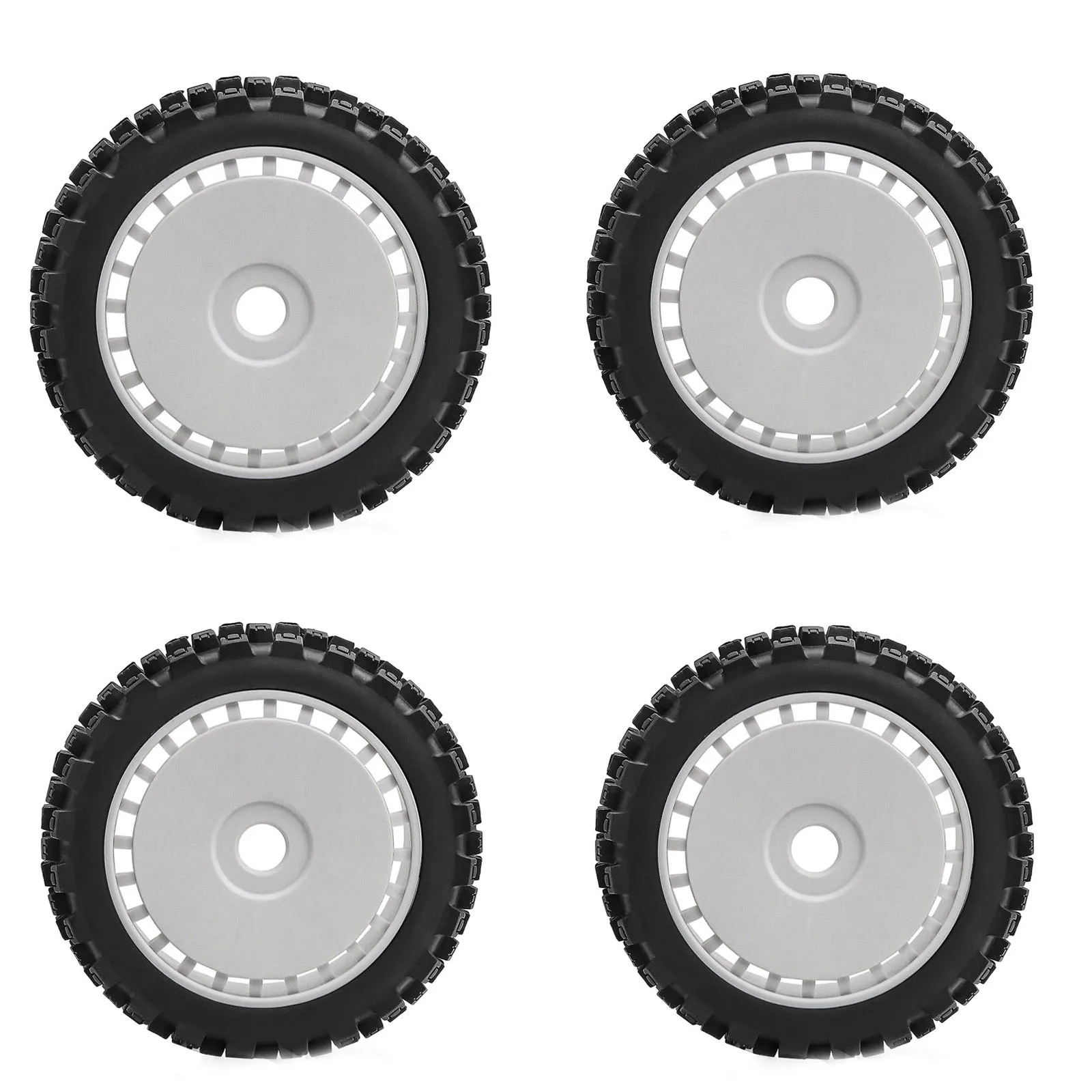 1/8 Monster Truck Tires 17mm Hex, 4PCS Claw Chocolate Off-Road Tires for ARRMA Outcast Kraton Traxxas E-Revo, Heavy Duty Bashing