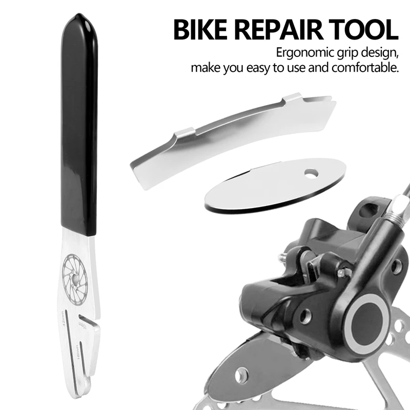 7Pcs Bike Disc Brake Correction Wrench Bicycle Brake Rotor Alignment Truing Tool With Disc Brake Pads For MTB Road Bike