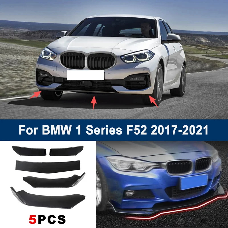For BMW 1 Series F52 2017-2021 model, adjustable 5PCS front bumper lip spoiler protection decorative kit, car body kit