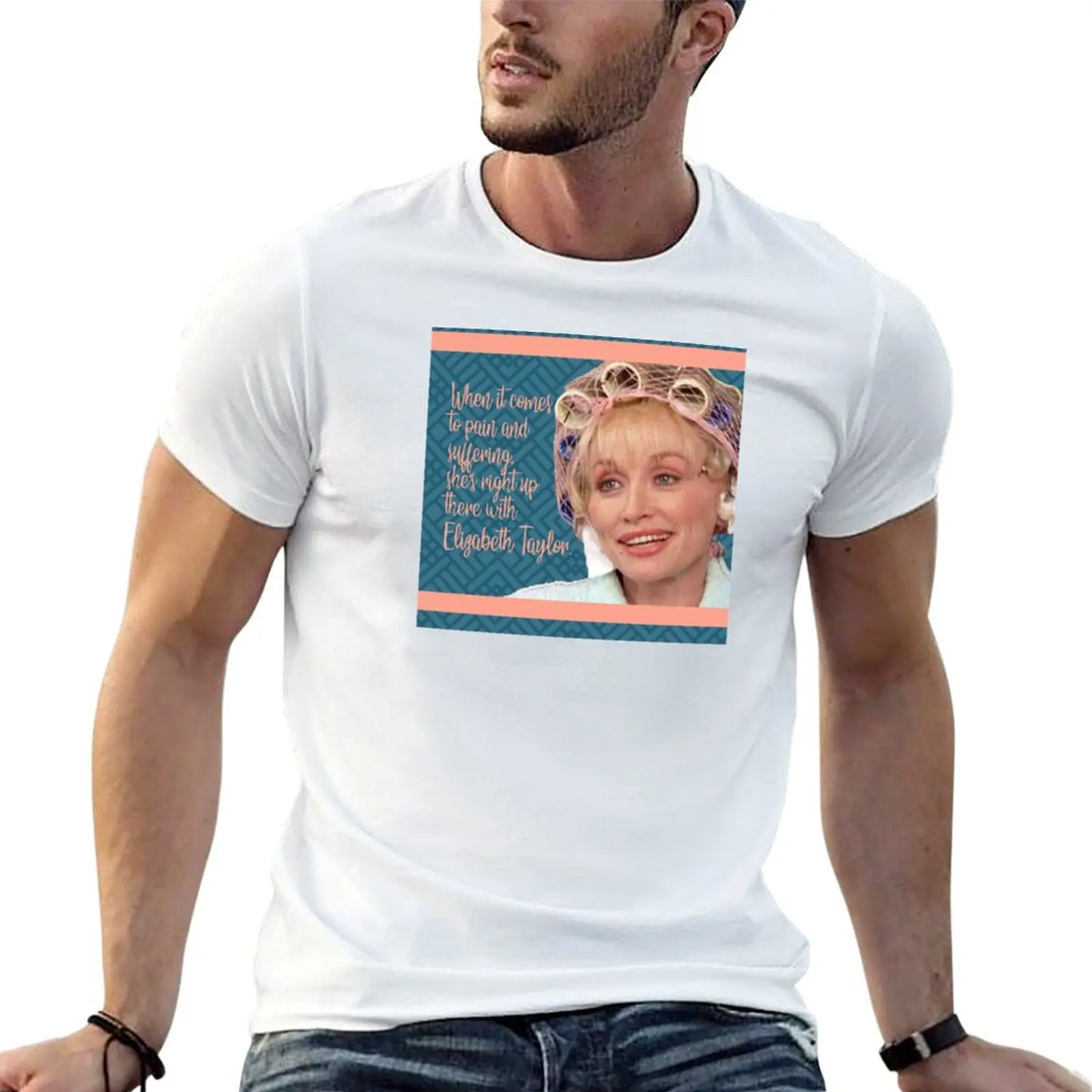 Camiseta con cita divertida de la película Truvy Steel Magnolias Suffering, camisetas de anime, camiseta de gran tamaño para hombre, camisetas con estampados