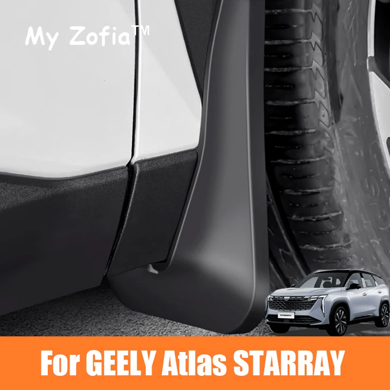 For Geely Starray Atlas 2024 2025 Car ABS Car Mud Flaps Splash Guard Mudguards MudFlaps Front Rear Wheel Fender Auto Accessories