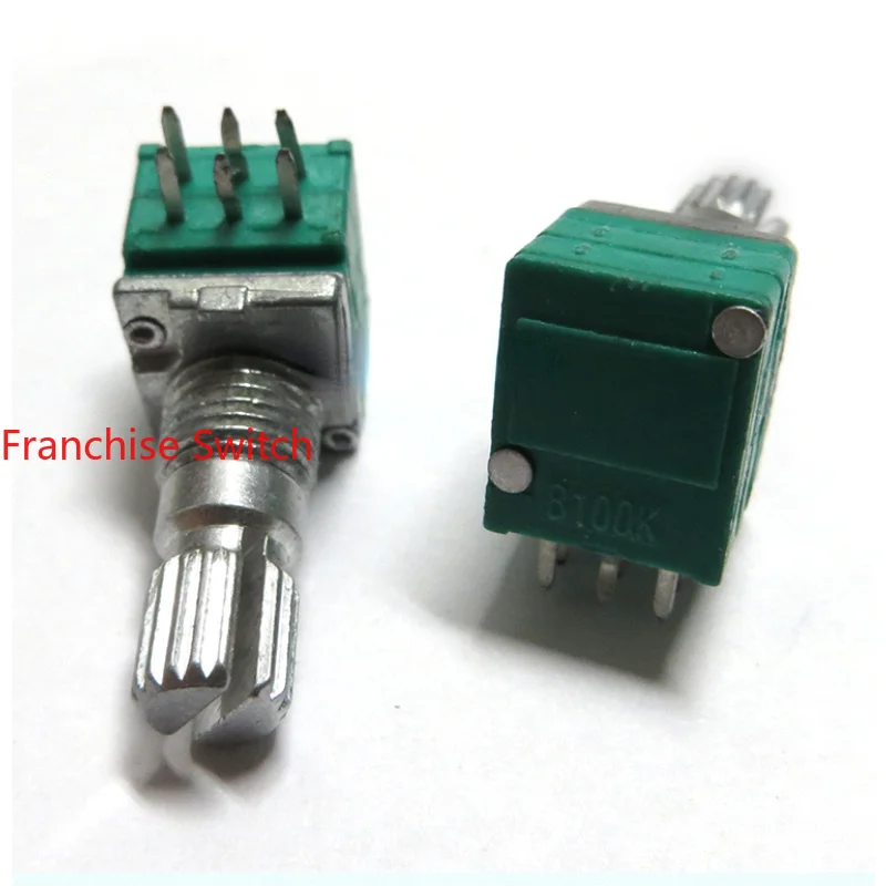 

10PCS High Quality High-precision Precision Duplex Potentiometer R09 Type B100K - 15MM Spline