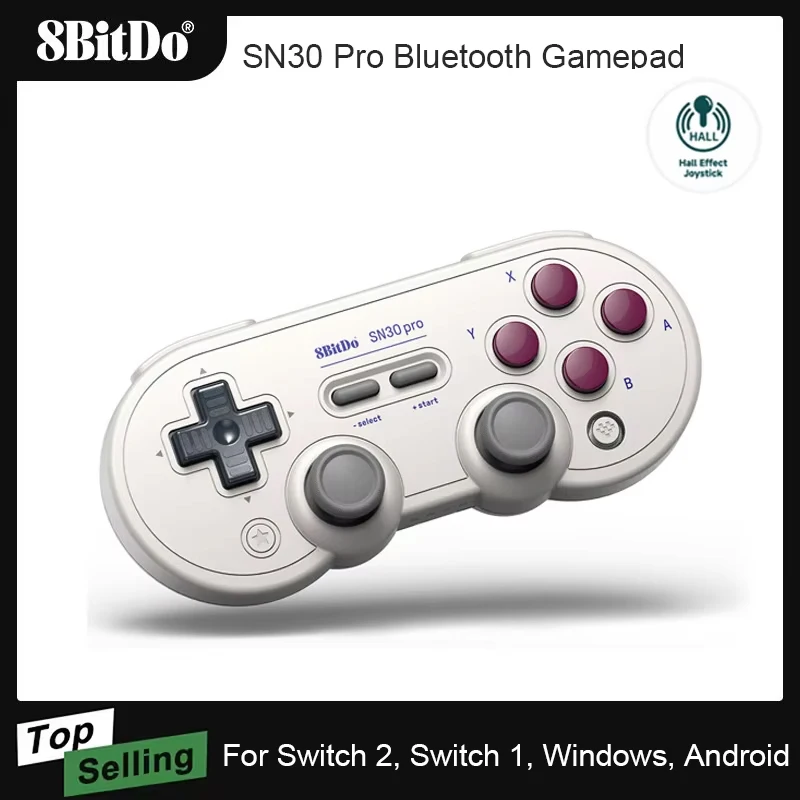 8BitDo SN30 Pro Bluetooth-геймпад для Nintendo Switch 2, беспроводной контроллер, джойстик для Windows Android, аксессуары Steam Deck