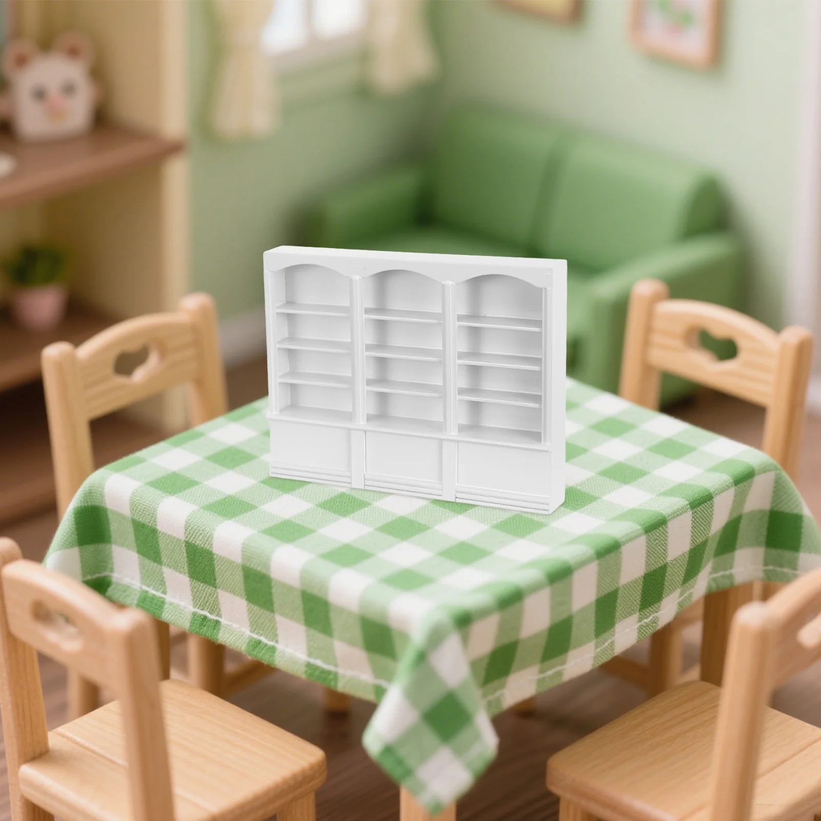 1pc Bookcase Creative Practical Mini Cabinet For House Display Shelf Mini Furniture Accessory Decorative Small Storage