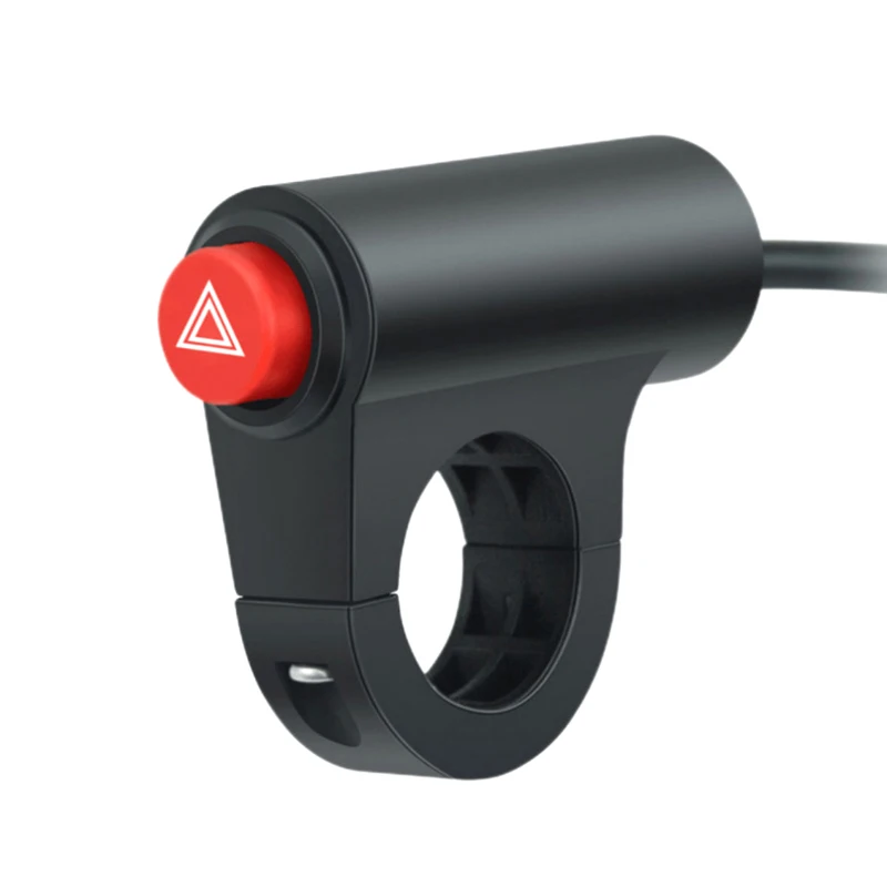 زر مفتاح ضوء خطر الدراجة النارية: فلاش مزدوج لمصباح الطوارئ إشارة المتعري