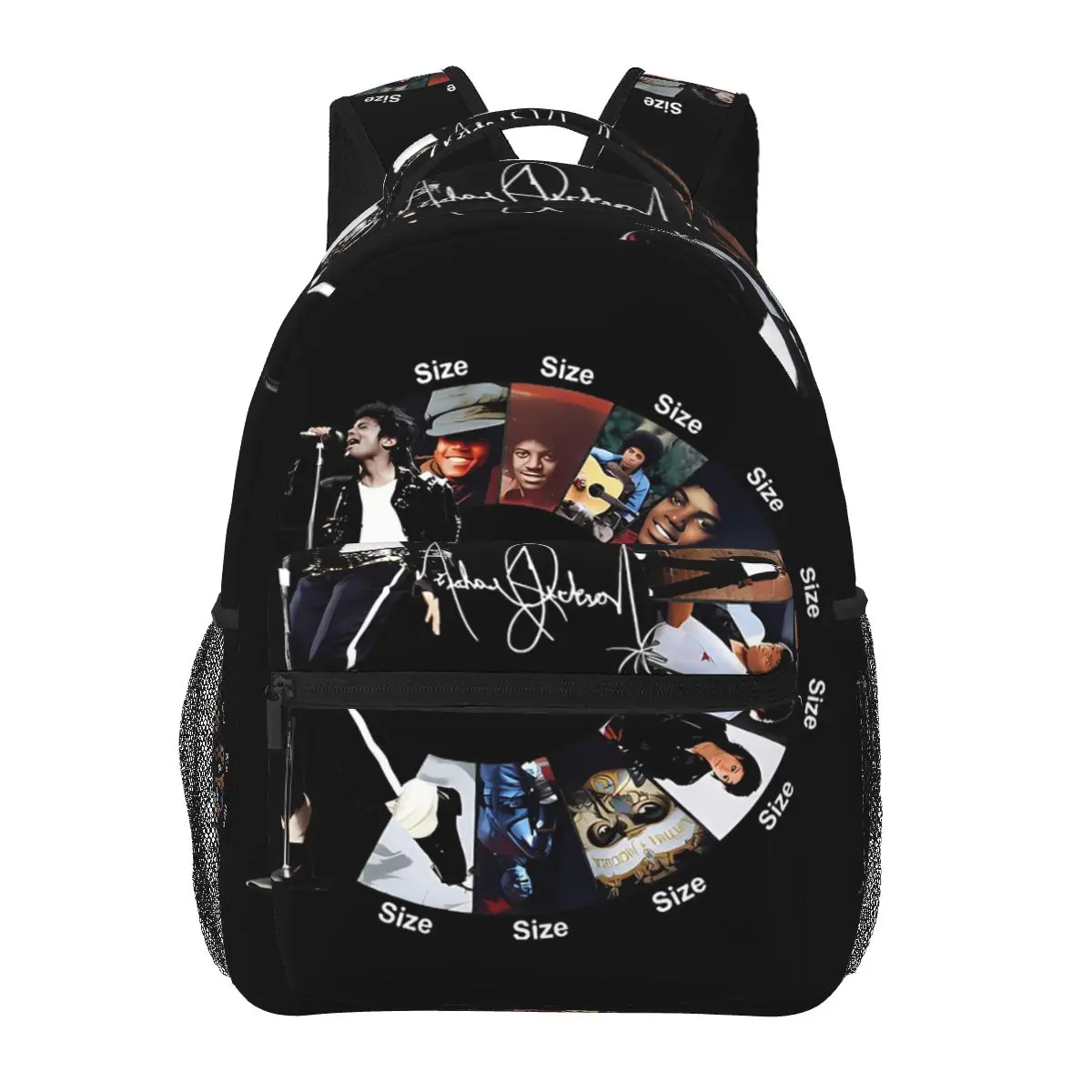 Michael Jackson Hall Of Fame Pop Grap Student Backpack School Bag Hiking Travel Daypack for Men Women Bookbag Shoulder Bags