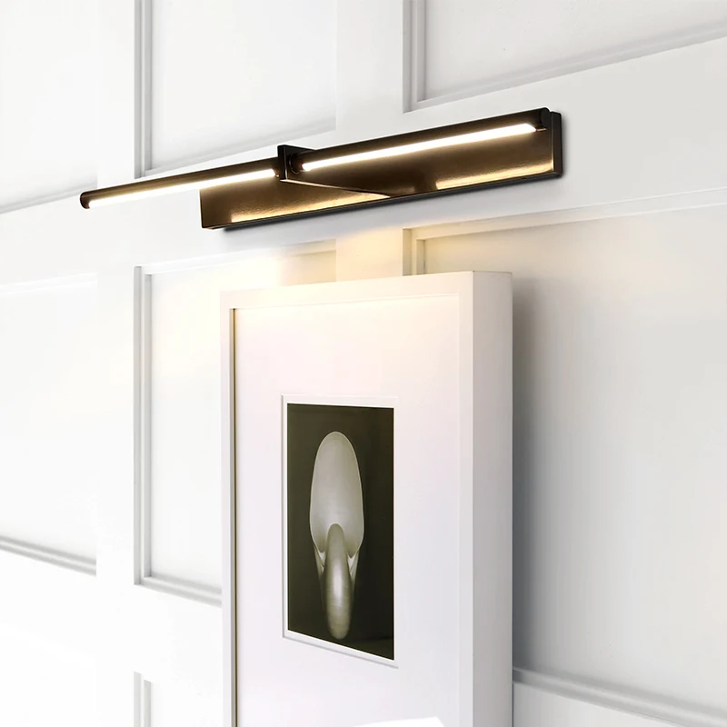 Modern minimalist bathroom anti-fog mirror light, living room background wall painting light, vanity mirror front light