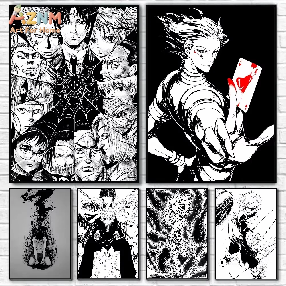 1 pièce Affiche Anime Hunter X Hunter, impression décorative pour la maison, le salon, la chambre, l'entrée, le bar, le café, peinture artistique