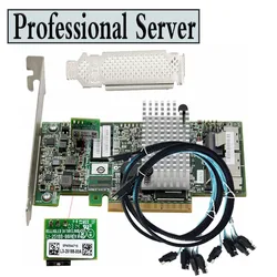 LSI 9267-8i PCI-E 3.0 8 Port 512M 6 Gbps SATA/SAS+Key Support RAID 5 6 RAID Cards+8087 Cable