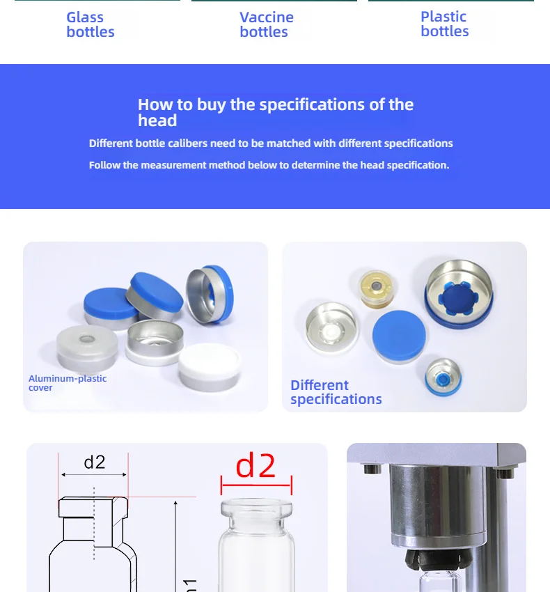 Desktop Semi-Auto Vial Sealing Machine Injec tion Glass Oral Liquid Bottle Ampou