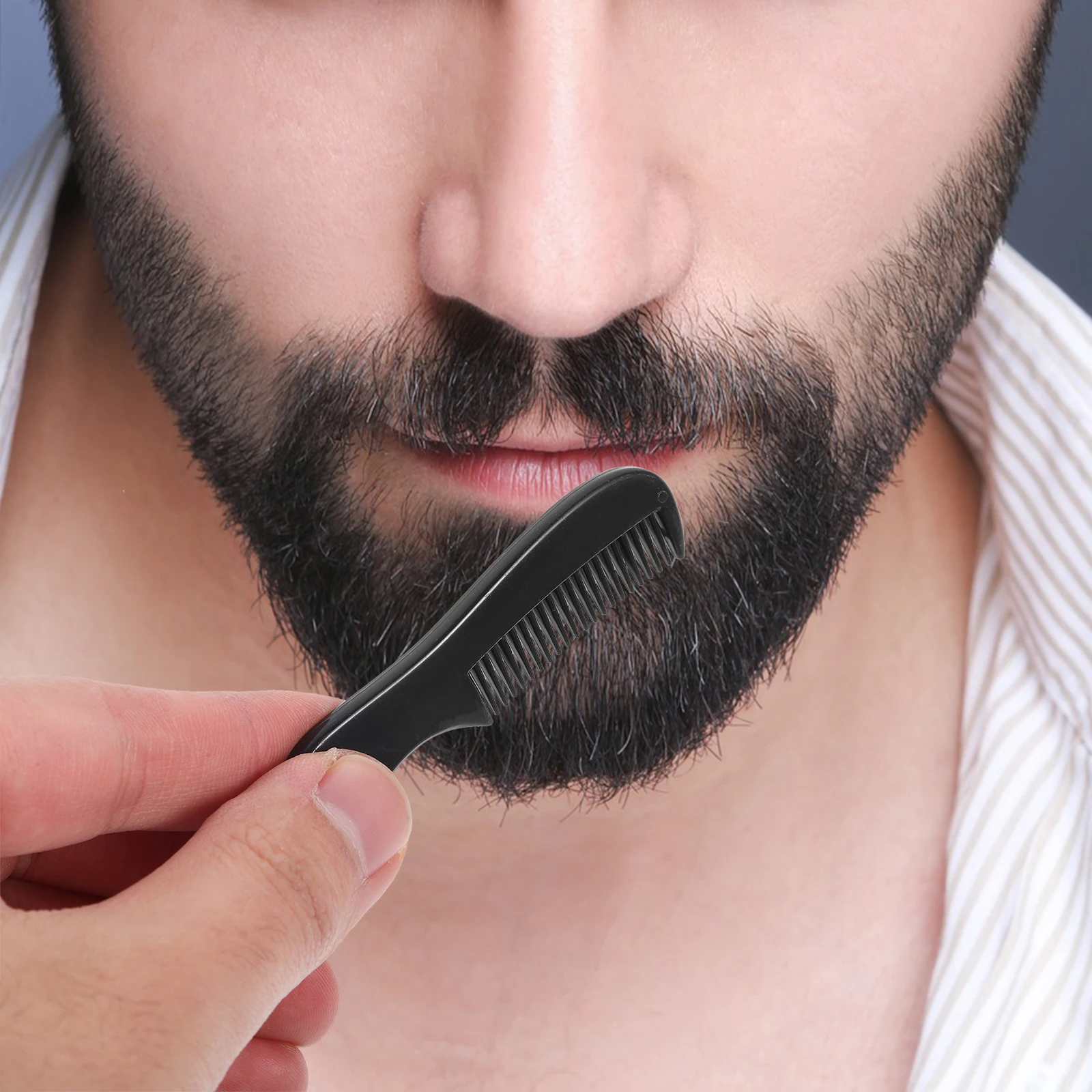 

10 Pcs Beard Comb Hair Combs Brush for Men Mens Facial Plastic Styling Grooming Man
