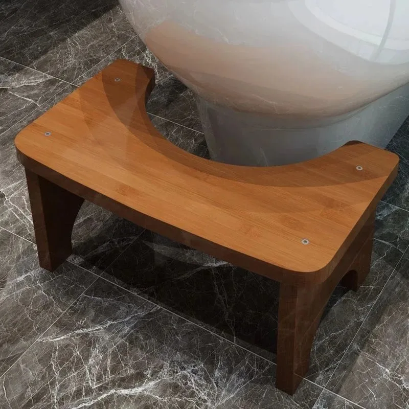 Toilet seat cushion footstool footstool squatting artifact household solid wood toilet auxiliary footstool.