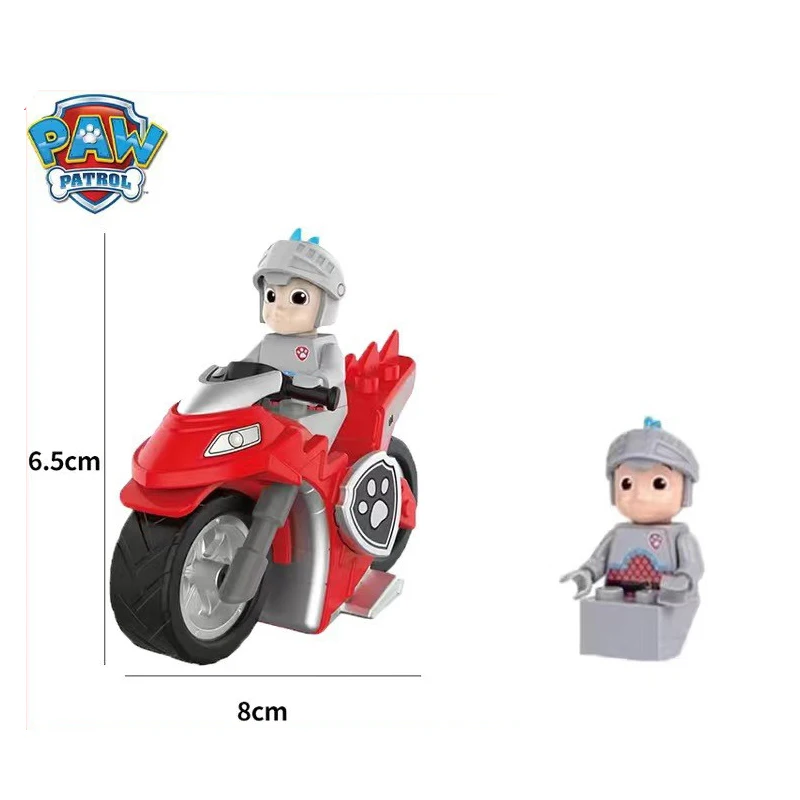 Patrulla canina, coche de retorno de gran potencia, MARSHALL RYDER RUBBLE CHASE SKYE, bloques de construcción de rescate, juguete para niños, regalo de Navidad