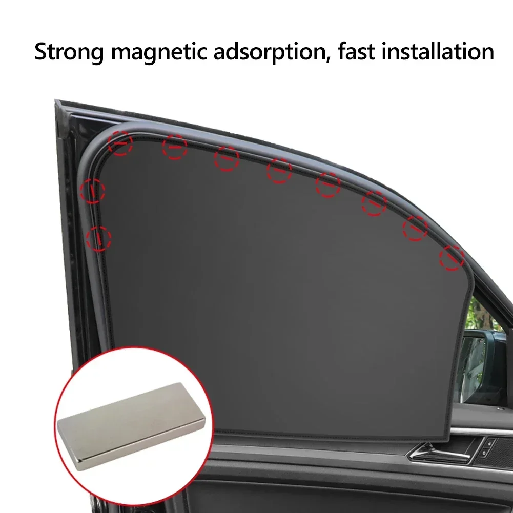 Strong Magnetic Car Sunshade UV Protection Window Curtain Foldable Sun Shield Cover Auto Window Sun shade Protector Cover