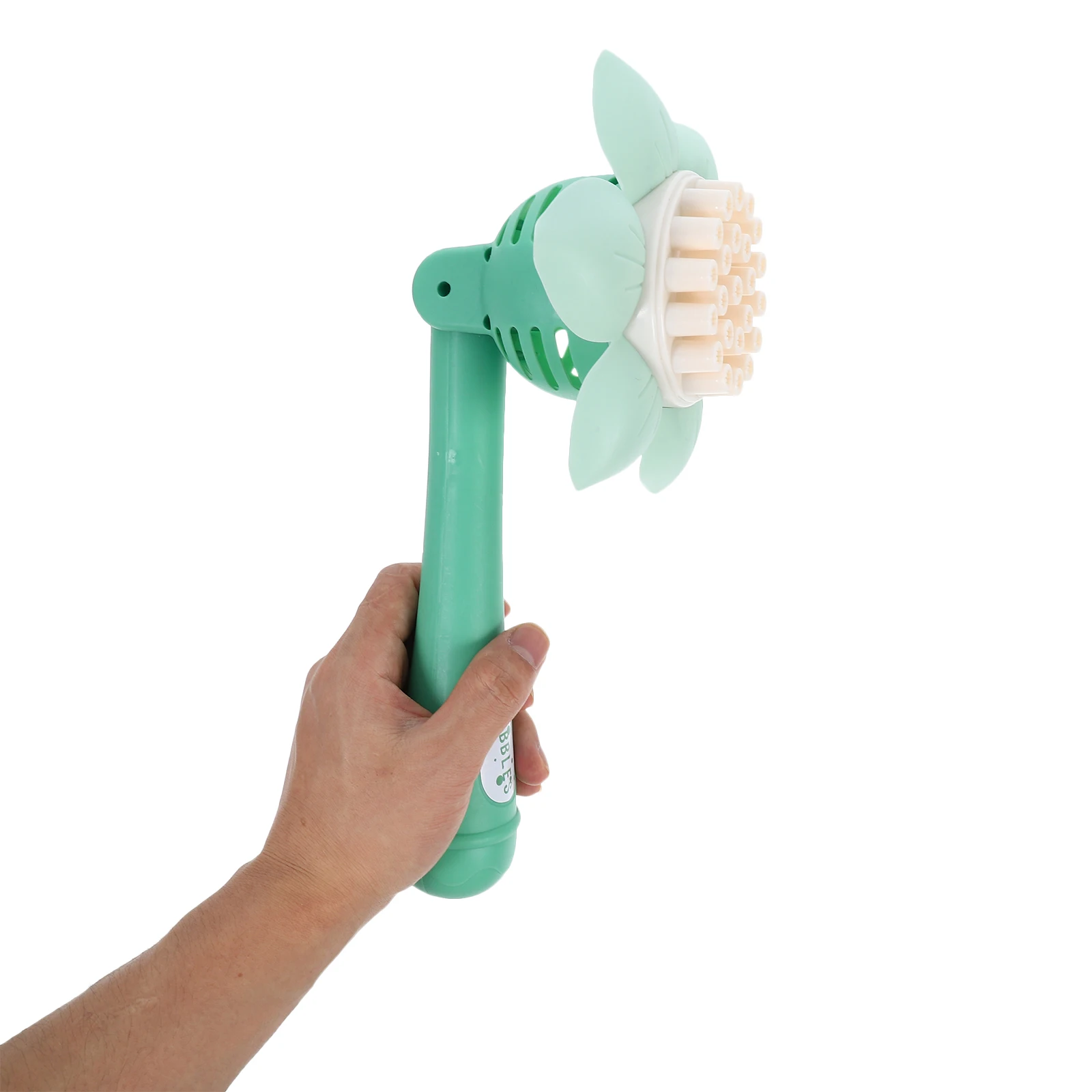 Varita de burbujas portátil con forma de girasol, soplador de burbujas eléctrico para niños, juguete de varita de regalo para jugar al aire libre y al interior