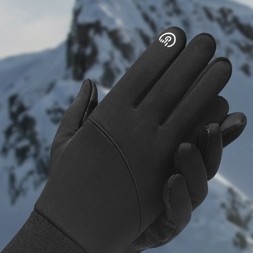 

1 Pair Bike Mens Touchscreen Winter Anti Slip Running Gloves Warm Fitness Cycling Gloves For Cold Weather Outdoor Sport
